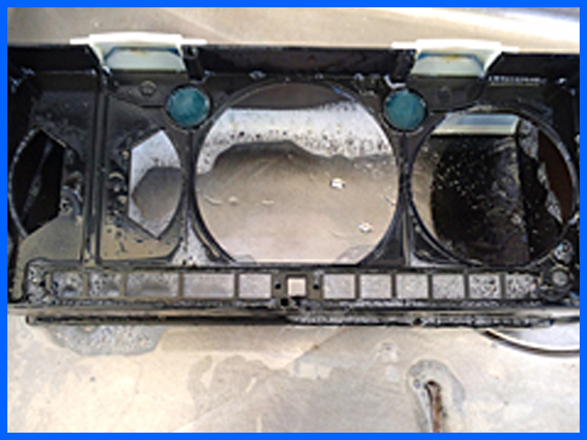 メーターパネルの洗浄