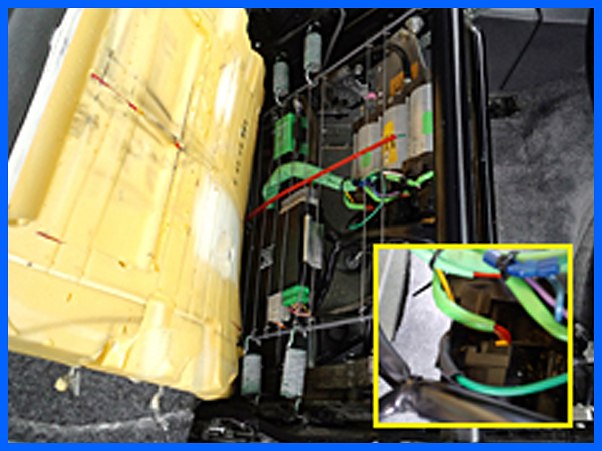 Pシートの配線修理