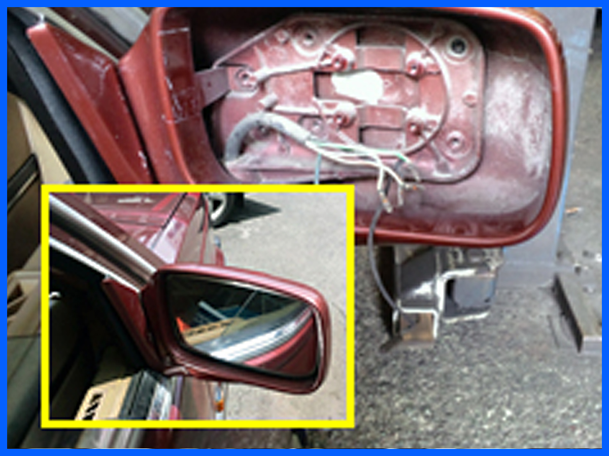 右側サイドミラーの交換
